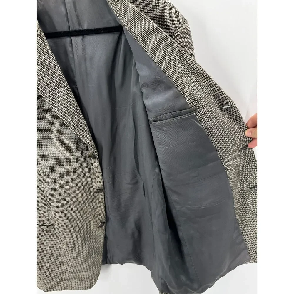 VERSACE Classic V2 Vintage Beige 3 Button Blazer Jacket